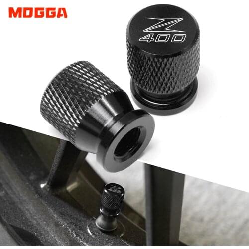 Logo Z400 7 Colors For Kawasaki Z400 Z 400 All Years Motorbike Tire Valve Cap Tire Air Port Stem Cover Caps CNC Accessories