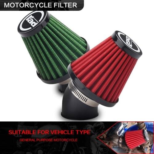 MOTOS 1PC Universal 42mm 48mm Motorcycle Parts Air Filter Cleaner Intake Filter Motorbike For ATV Scooter Pit Bike