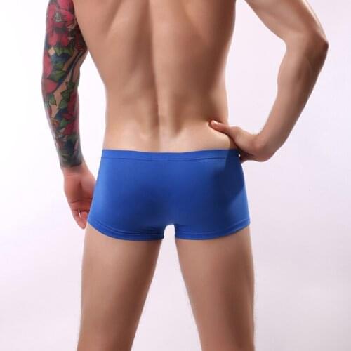 New Hot Men Underwear Cotton Boxers 4 Color Male Shorts Soft Comfortable Underpants Slip Solid Mens Boxer Sexy Homewear Panties