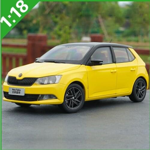 1:18 Skoda New Fabia Alloy Car Static Metal Model Vehicles Original Box For Gifts Collection