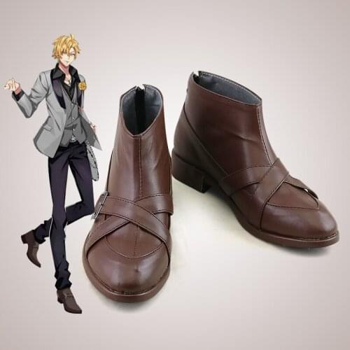 Anime HypnosisMic Division Rap Battle Cosplay Shoes Boots HIFUMI IZANAMI GIGOLO Cosplay Shoes Halloween Party Daily Leisure