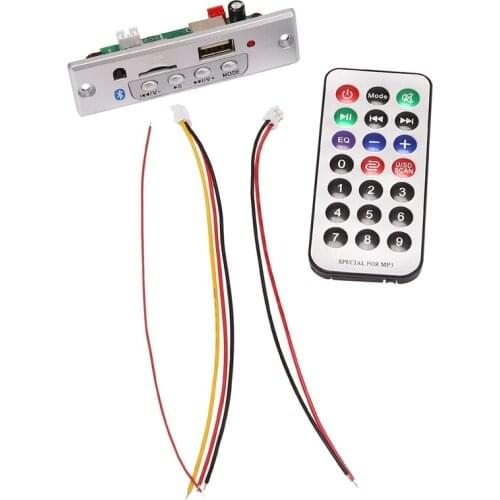 Audio Decoder Board,USB MP3 Bluetooth Decoder Board with Remote Control Support MP3 /USB/TF/LINE IN/FM Decoder