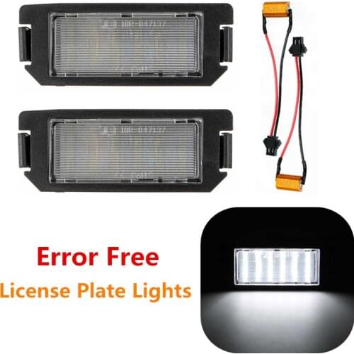 2Pcs LED Number License Plate Lights No Error for Hyundai I20 I10 Veloster FS XG30 Terracan HP Coupe GK for Kia Picanto Rio Soul