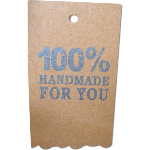 Handmade For You Bursting Kraft Paper Handmade Label Tag