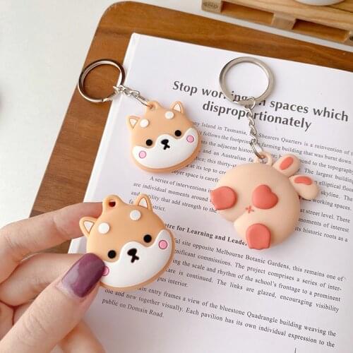 Cute Cartoon Animals Anime Anti-lost Full Protective Cover Soft Location Tracker Protect for AirTags Bluetooth Tracker Accessory