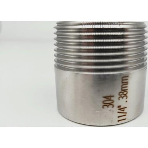 304 Stainless Steel Welding Nipple, Male BSPT Thread, 1/8" 1/4" 3/8" 1/2" 3/4", Coupling Connetor lathe Pipe Fitting