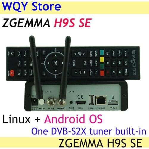 Newest Version Zgemma H9 TWIN 2*CI+Linux E2 System 2*DVB-S2X IPTV twin Satellite TV Receiver+ ZGEMMA H9 4K TV BOX