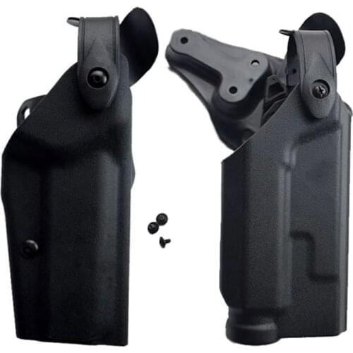 Military Gun Holster Tactical Colt 1911 Gun Carry Flashlight Waist Pistol Belt Holster Hunting Combat Right Hand Gun Case