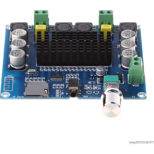 XH-A105 Bluetooth-compatible5.0 Support TF Card AUX TDA7498 Wireless Digital Power Amplifier Stereo Board2x100W AMP Amplificador