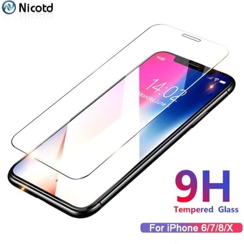 Tempered Glass For on iPhone 8 7 Plus Screen Protector For iPhone 11 PRO MAX Glass Film For iPhone 12 X XS MAX 6 6s 5 5S MINI