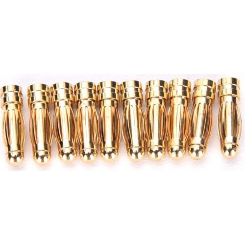 10 Pair New 3mm Male Female Gold Bullet Banana Connector Plug For RC Battery Motor Part Accessories
