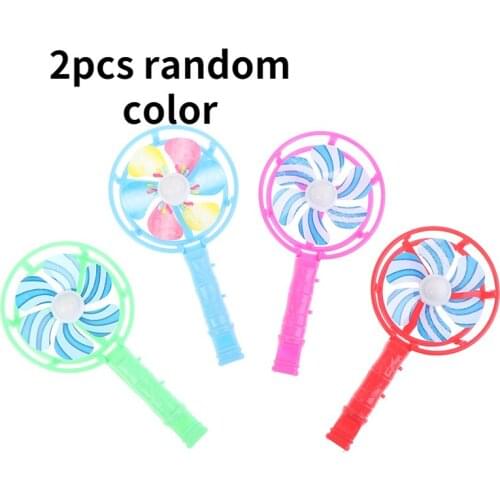 2PCS Plastic Whistle Windmill Childrens Classic Toys Festival Birthday Party Gifts Back To School Presents Toys Random Color
