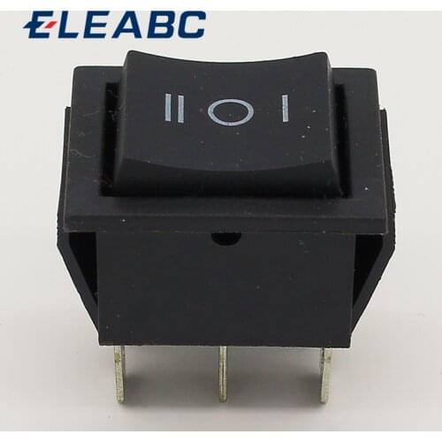 2pcs momentary rocker switch 6 flat pins,double sides spring return to middle after released