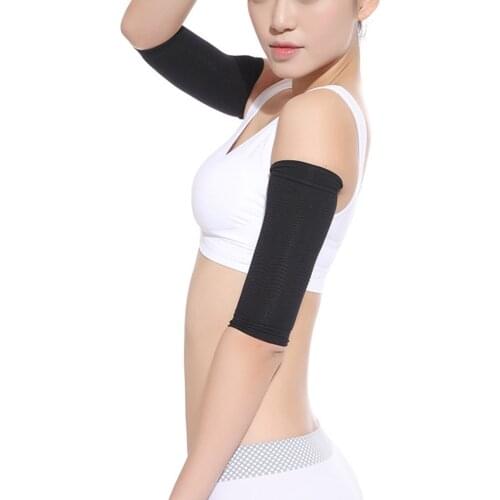 2020 Women Elastic Compression Arm Sleeves Weight Loss Shaper Slimming Calories Arm Sleeves Support Elbow Sock Massager Arm Wrap