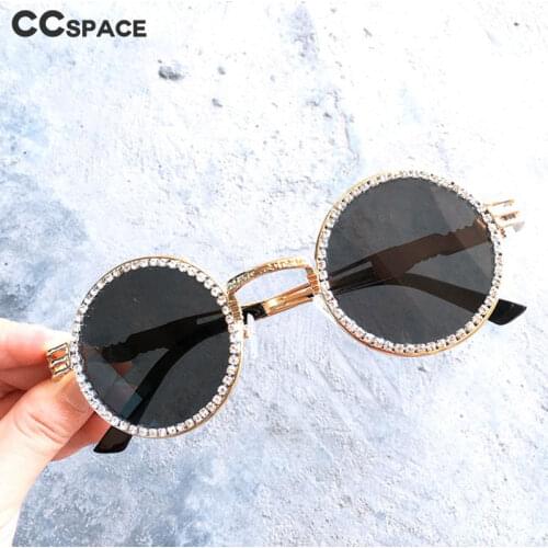 47191 Round Luxury Pearl Diamond Sunglasses Men Women Fashion UV400 Glasses