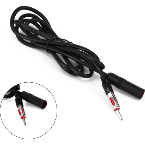 5.9 Foot Auto Antenna Extension Cord Male Female Car AM FM Adapter Cable 71