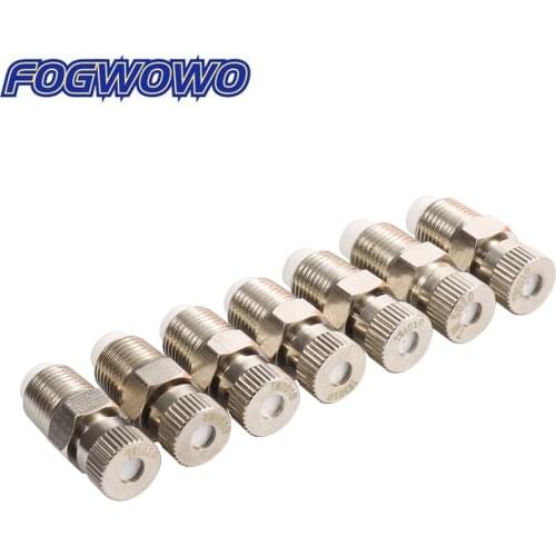 60Pcs Metal High Pressure 1/8" Thread Atomization Nozzles Garden Landscaping Agriculture Watering Coooling Disinfection Nozzles