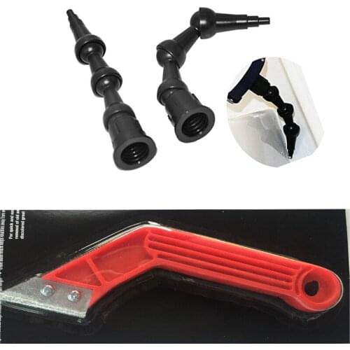 Free Shipping 2pcs 360 degree bent nozzle Rotating Caulking Nozzle and 1pc Professional Grout Saw Cleaning Tile Tool