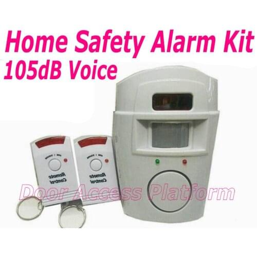 105dB Voice Speaker Wireless Remote Control Office/Home Secure Small alarm IR Sensor Detector Infrared Body Passing Siren