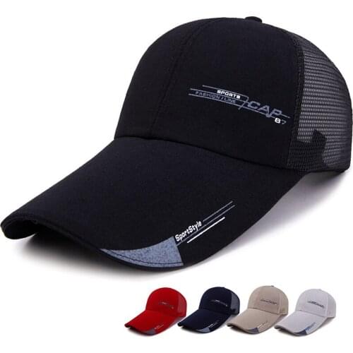 Baseball Cap New Mesh Cap Hat Breathable Sun Hat Casual Shading Visor Net Cap Summer Snapback Casquette Snapback Dad Hats