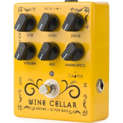 Caline CP-60 Wine Cellar Bass Driver+DI box Effects Pedal True Bypass Guitar Accessories