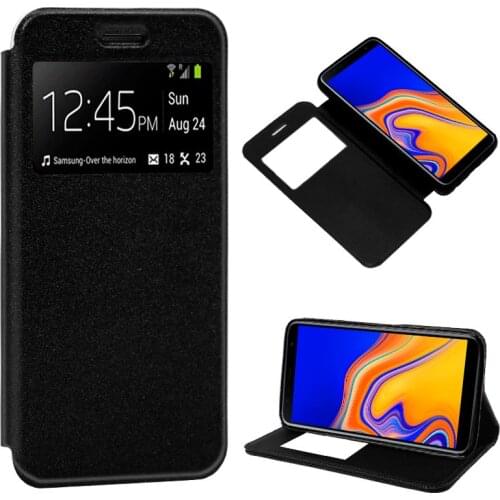 Case Flip Cover Samsung J415 Galaxy J4 Plus Color Black