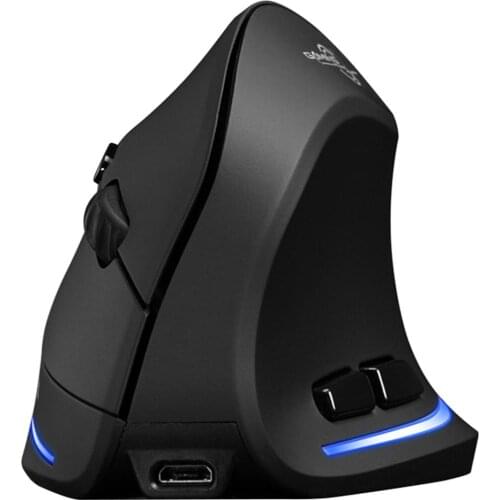 F-35 Wireless 2.4GHz Rechargeable Vertical Mice 6 Buttons 2400 DPI Adjustable Ergonomic Optical Gaming Computer Mouse