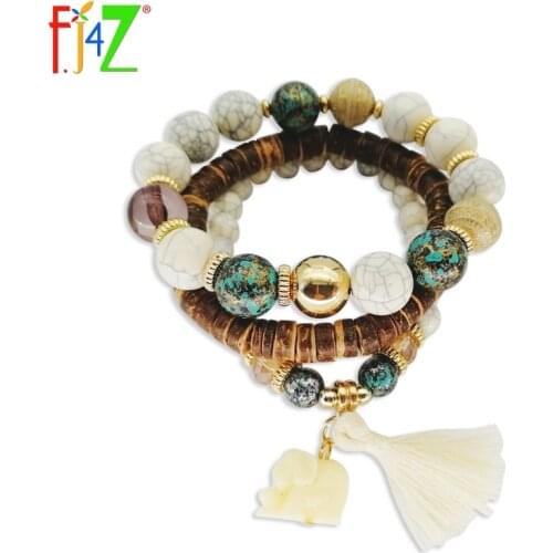 F.J4Z Leather Bracelets