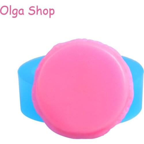 GYL403 24.3mm Macaron Mold - Earring Jewelry Cabochon DIY Resin Soap Cake Decoration Tools Fondant Chocolate Candy Making