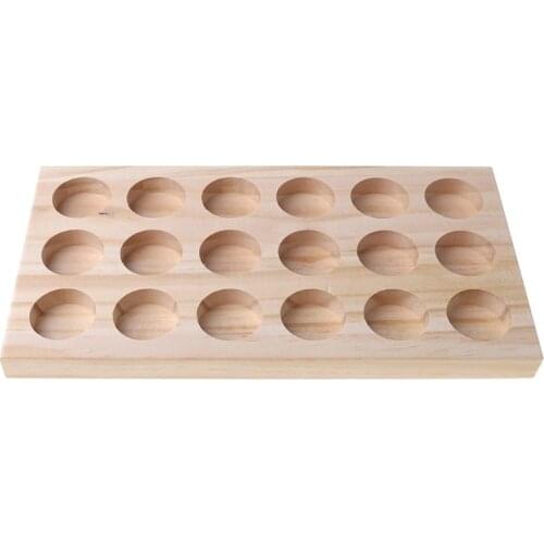 Hot selling Handmade Wooden Natural Pine Wood Essential Oil Tray Display Rack Demonstration Station