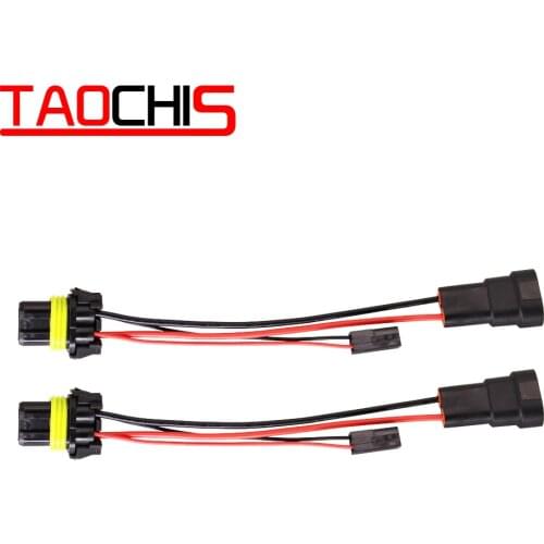 TAOCHIS 9005 HB3 9006 HB4 high beam Cable For HID Bi-xenon Projector lens HELLA 3R MINI H1 KOITO Q5 headlight wire socket