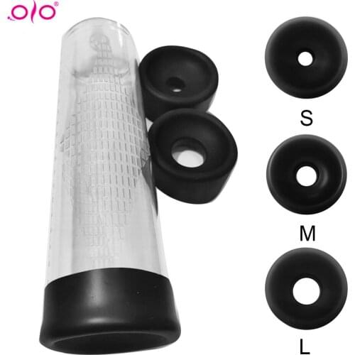 OLO 3Pcs Soft Silicone Replacement Grommet Gasket Ring for Male Penis Vacuum Pump Sex Toys for Men Erotic Adult Sex Products