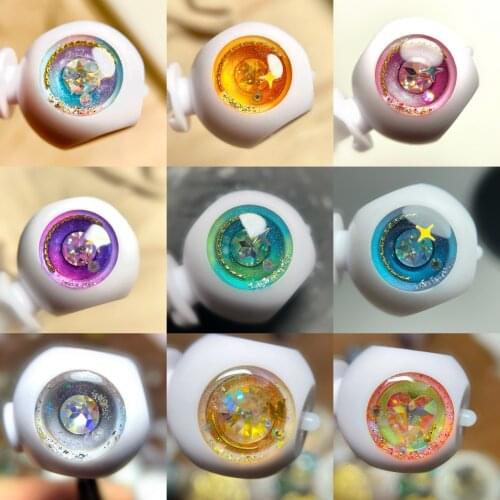 Blythes doll eye is suitable for the fashionable new 1/6 flash pupil eye piece pupil glue eye multicolor optional accessories