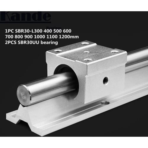 Linear rail 30mm SBR30 - 300 400 500 600 700 800 900 1000 1100 1200mm 1 pc linear guide SBR30 + 2 pcs SBR30UU blocks for CNC