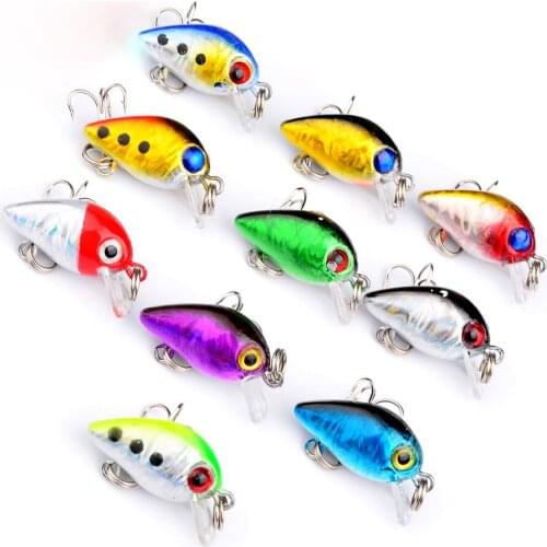 Mini Floating Minnow Fishing Lures 26mm 1.6g Crankbait Lure Jerkbait 10 Color Swimbait Wobblers Artificial Baits For Fishing