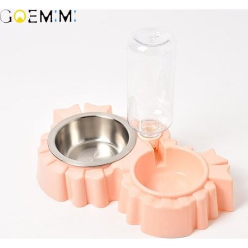 New Dog Drinking Bowl Stainless Steel Pet Feeder Bowls Supplies For Dogs Water Bottle bowl for dog cute dog bowl