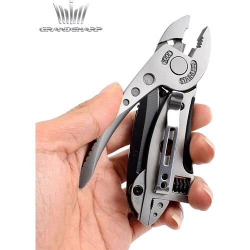 Multitool Pliers Pocket Knife Screwdriver Set Kit Adjustable Wrench Jaw Spanner Repair Survival Hand Multi Tools Mini
