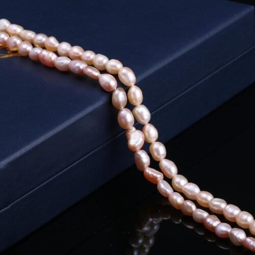 New natural freshwater pearl pink irregular pearl beads used for jewelry making DIY bracelet necklacel size 7-8mm