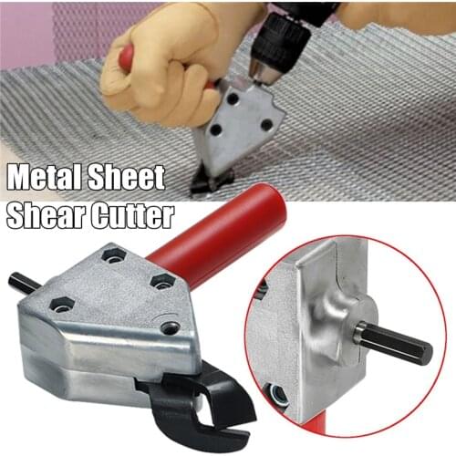 Nibble Metal Sheet Cutting Sheet Iron Wire Netting Nibbler Saw Cutter Tool Electric Drill Attachment For Electric Drill Shear