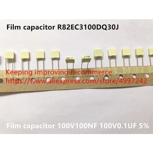 Original new 100% film capacitor R82EC3100DQ30J 100V100NF 100V0.1UF 5% (Inductor)