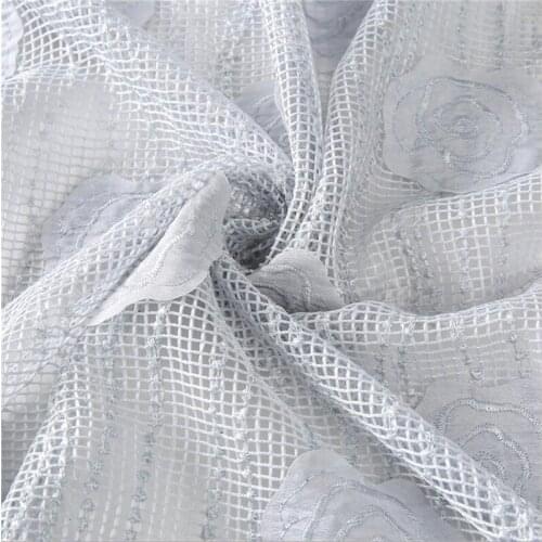 PPCrafts 130cm Embroidery Organza Fabric Chiffon For Sewing Beautiful Clothes Wedding Dress Patchwork Tissue Chinese-Fabrics