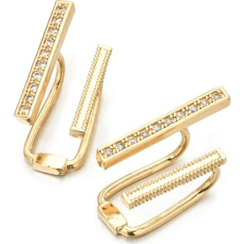 2021 new fashion style gold geometric irregular Zircon Earrings for women / Girls Wedding Party Jewelry Earrings ER-353