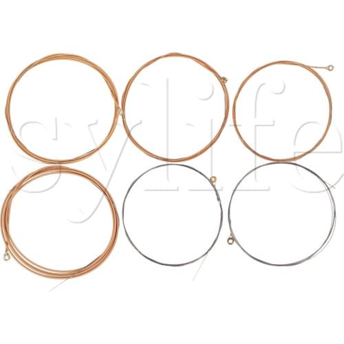 6pcs Metal Guitar Strings Fret Wire A011 For Acoustic Guitar Golden