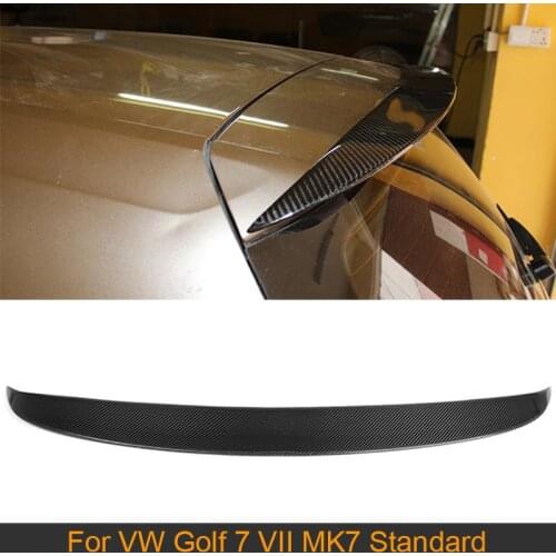 Carbon Fiber Rear Roof Spoiler Wings Lip For Volkswagen VW Golf 7 VII MK7 Standard 2014-2017 Non for GTI Car