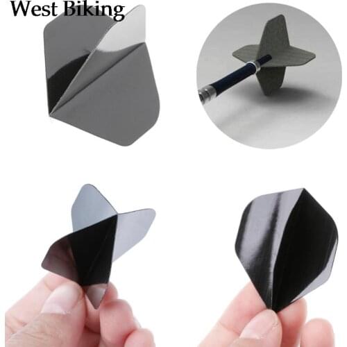 30 Pcs High Quality Simple Pure Black PET Dart Flights