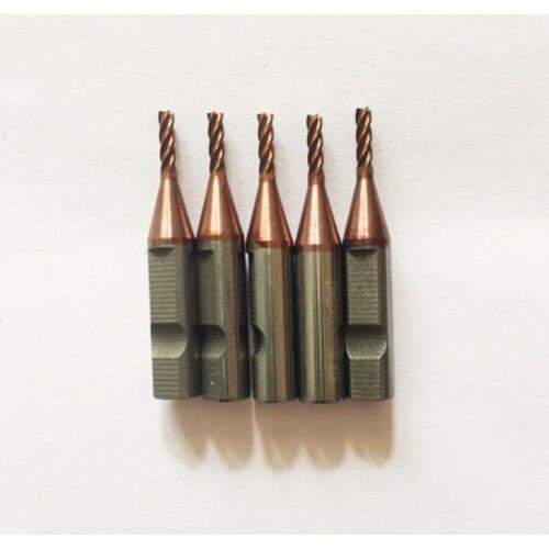 5pcs/lot Car key cutting X6/V8 automatical machines replacement 4 teeth carbide 2.0mm end milling cutter