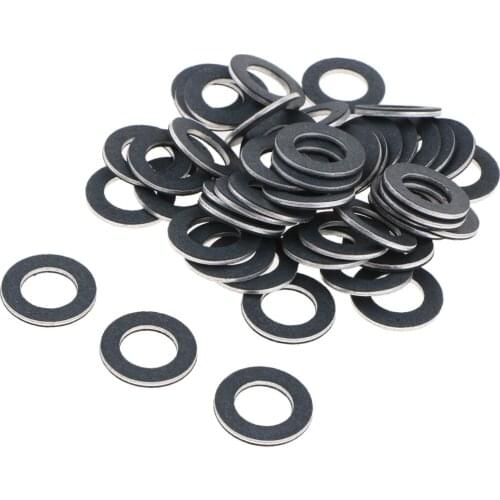 50X Oil Drain Plug Crush Gasket Flat Washer Seals 12mm for Toyota Lexus