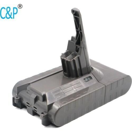 C&P New 2500mAh 21.6V Rechargable Li-Ion Battery For Dyson V8 Animal Absolute Cordless Vacuum Cleaner Battery Pack 21.6V 54Wh