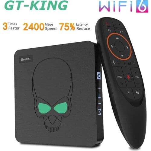 Beelink GT KING WIFI6 TV BOX Amlogic S922X Quad Core Android 9.0 4GB 64GB 2.4G 5G Dual Wifi 1000M LAN USB3.0 Set top box