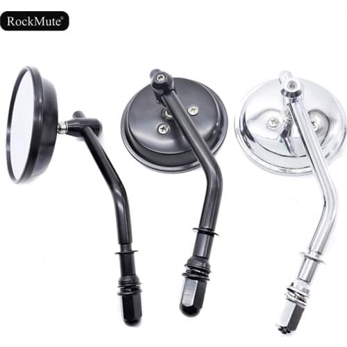 Rear View Side Mirrors Round For Aprilia/BMW/DUCATI/HONDA/YAMAHA/KAWASAKI/Triumph Universal Motorcycle Retro Bike M8/M10 Mount